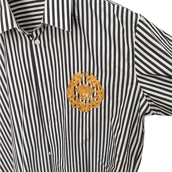 Versace varsity button down - Picture 2 of 4